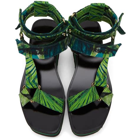 versace jungle print sandals|Versace Sandals for Women .